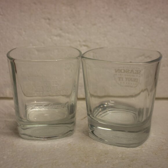 Two Jack Daniel Low Ball 8 Ounce Glasses - Picture 2 of 6